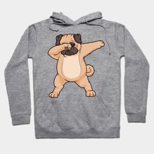 Pug at hip hop dance dab Hoodie